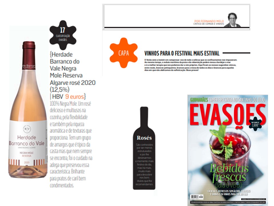 Reconhecimento 40 Crítica Rosé 2020 Evasões